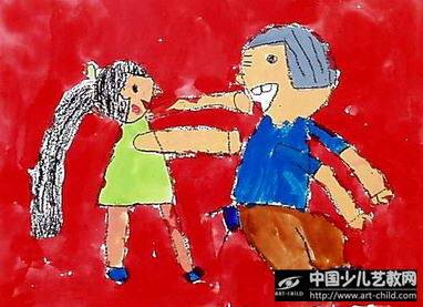 作品名称:  《给奶奶捶捶背》