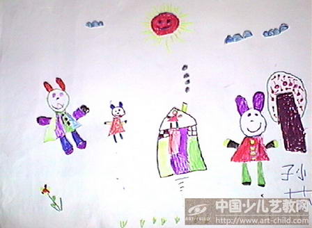作品名称《兔子的一家》