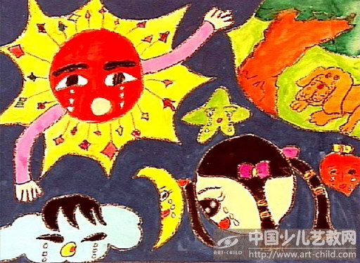 作品名称《太阳在哭泣》