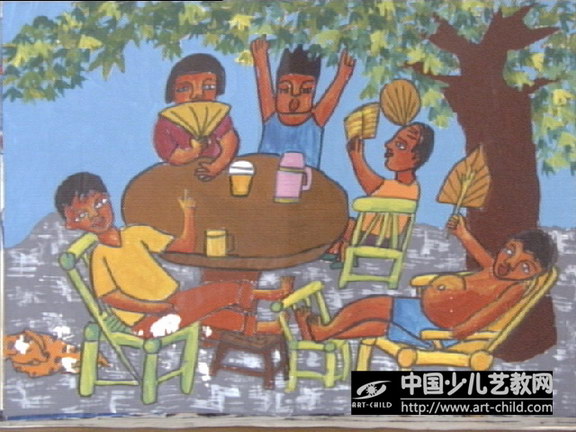 作品名称《乘凉》