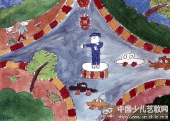 作品名称《小交警》