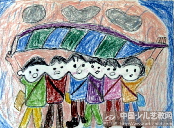 作品名称:  《共撑一把伞》