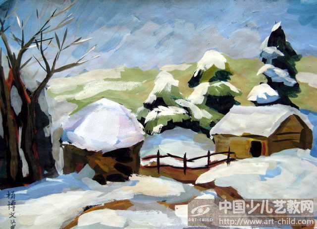 作品名称: 《雪景》