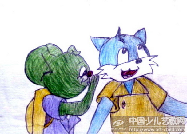 作品名称:  《蓝猫与淘气》