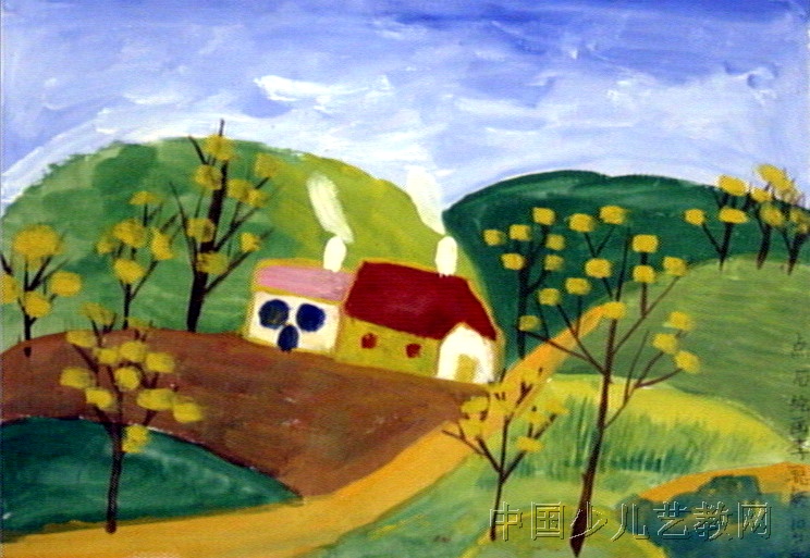 作品名称:  《美丽的小山村》