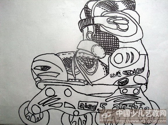 作品名称《溜冰鞋》