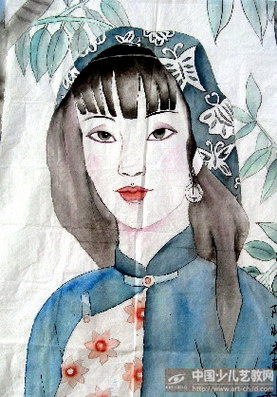 作品名称《村姑》
