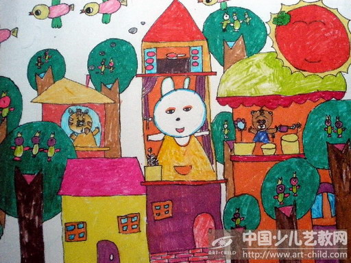 作品名称《小动物们的家》