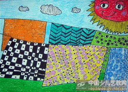 作品名称《床单晒太阳》