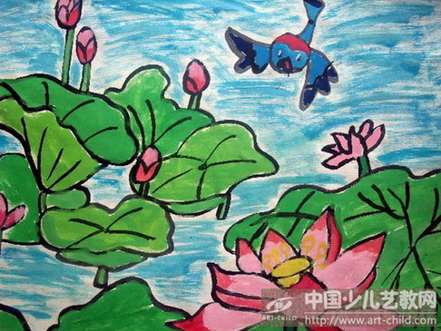 作品名称《荷花塘》