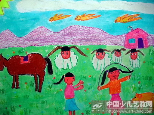 作品名称《美丽的草原》