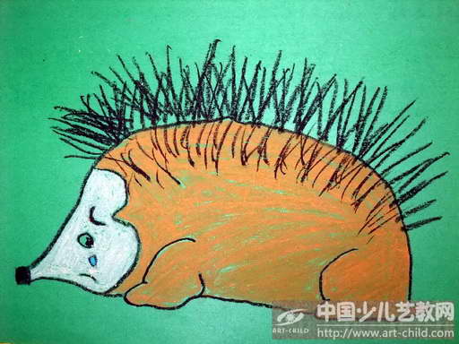 作品名称《哭泣的小刺猬》