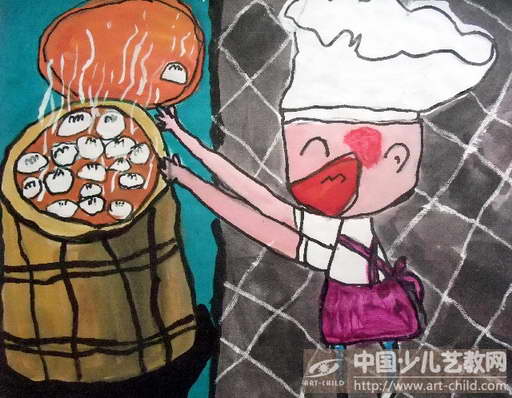 作品名称《包子熟啦》