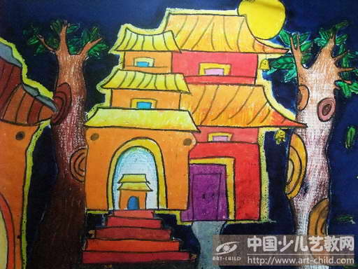 作品名称《夜晚的宫殿》