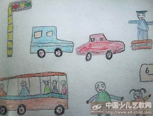 作品名称:  《热闹的十字路口》