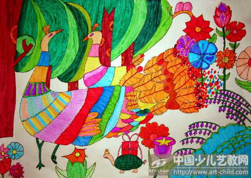 作品名称《七彩凤凰》