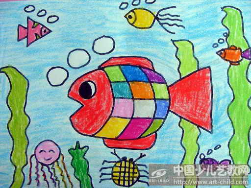 大班幼儿作品画图片 大班幼儿作品画图片
