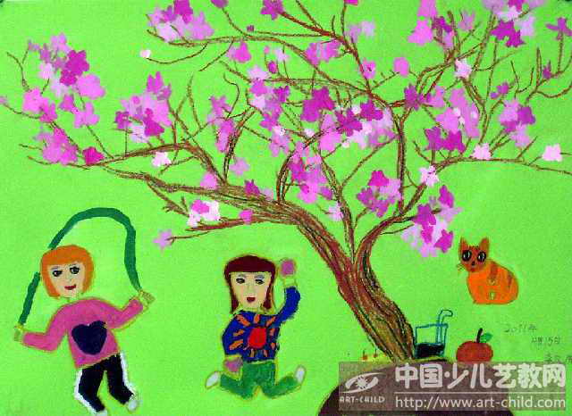 简笔画桃花树的画法_光头强简笔画的画法... serv1 ...