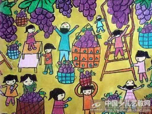 作品名称《丰收的葡萄园》