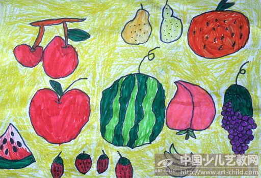作品名称:  《我喜欢的水果》