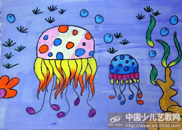 作品名称:  《七彩水母》