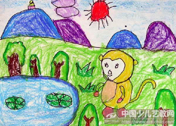 作品名称:  《小猴子下山》