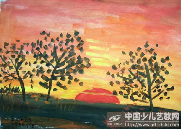 作品名称: 《夕阳》