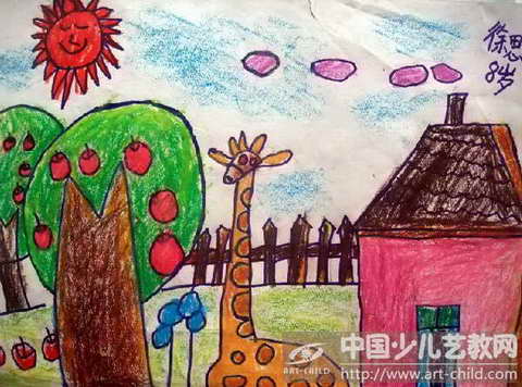 作品名称《看果园》