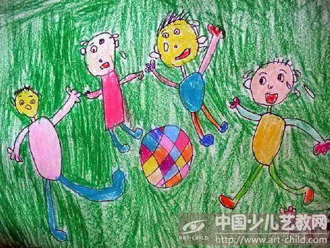 作品名称《玩皮球》