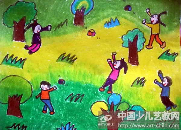 作品名称:  《丢沙包》