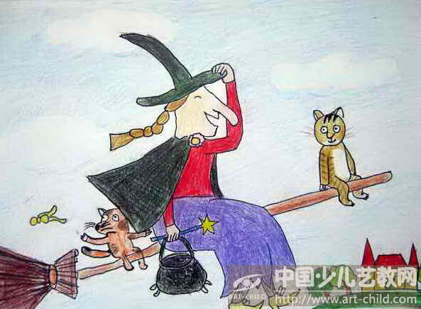 作品名称《女巫排排坐》