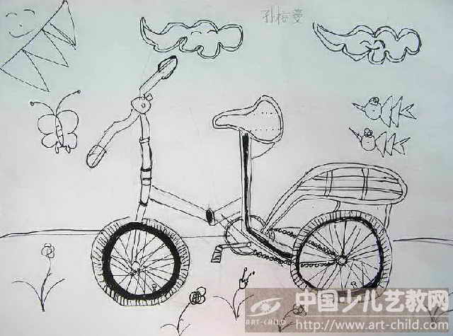 作品名称: 《自行车写生》