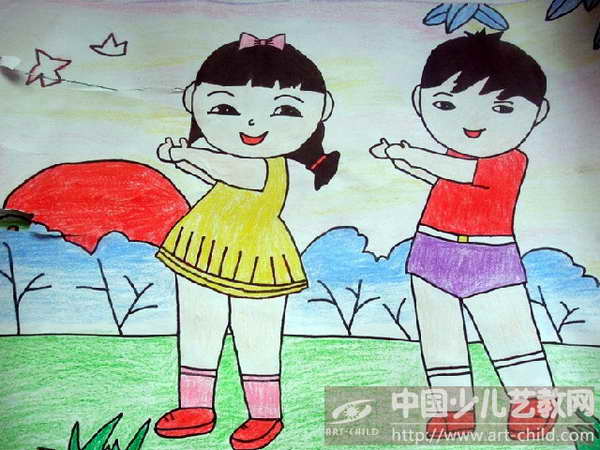 作品名称《天天锻炼身体好》