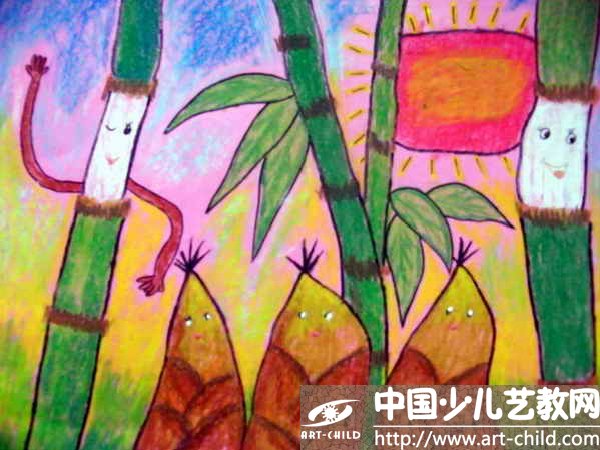 作品名称:  《竹笋迎春》