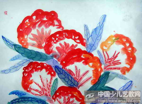 作品名称:  《鸡冠花》