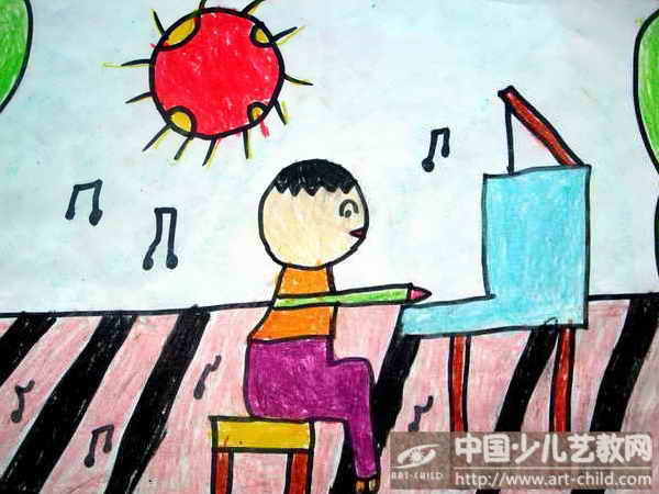 作品名称《钢琴上的音符》