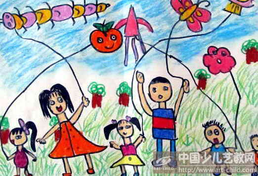 作品名称:  《放风筝》