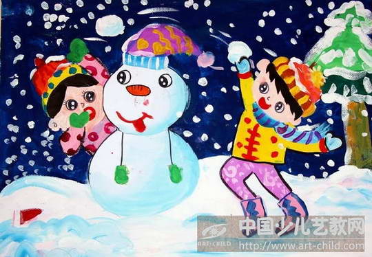 作品名称:  《打雪仗》