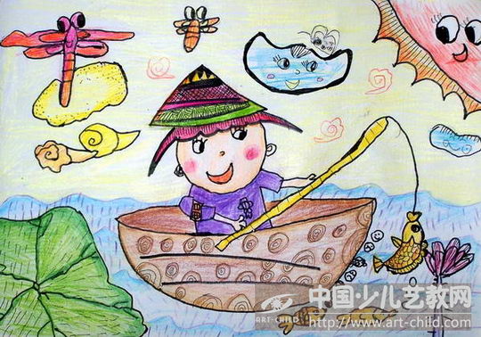 作品名称《钓鱼的乐趣》