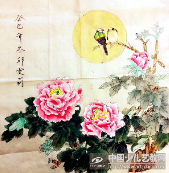 作品名称《花好月圆》