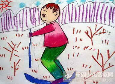 作品名称: 《滑雪》