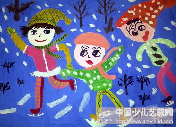 作品名称:  《滑雪》