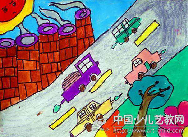 作品名称:  《吸尾气的烟囱》