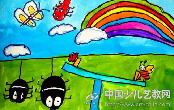 作品名称《昆虫跷跷板》