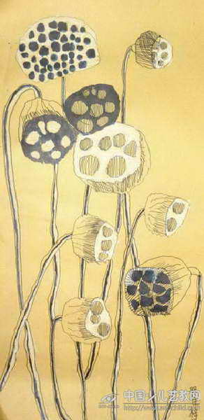 作品名称:  《写生莲蓬》