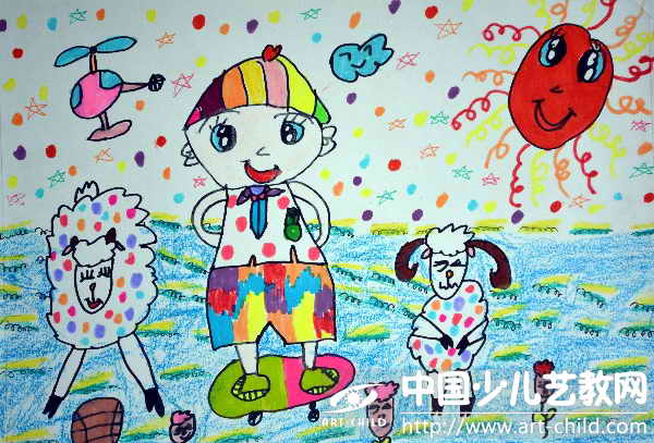 作品名称:  《放羊娃》