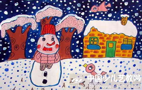 作品名称《下雪了》