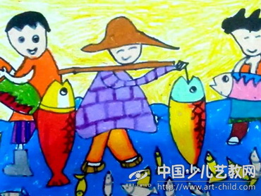 作品名称《渔民丰收》
