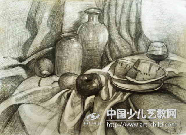 素描静物