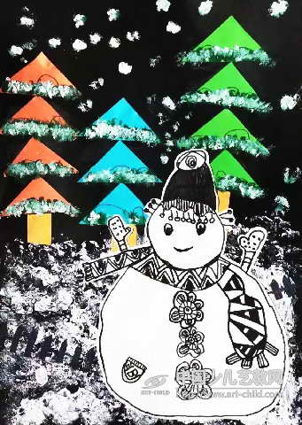 冬天的小雪人